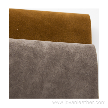 flocked suede leather PU material for shoes